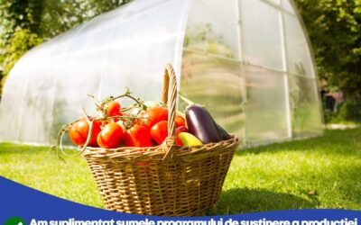 Mai mulți bani pentru programul de legume în spații protejate pentru 2021